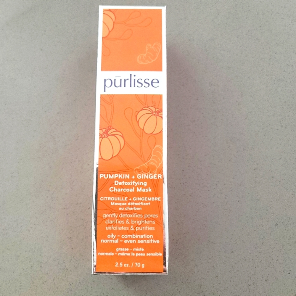 Purlisse | Pumpkin & Ginger detoxifying charcoal mask NIB